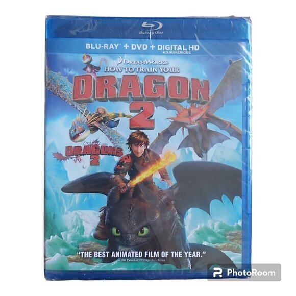 SEALED DreamWorks How To Train Your Dragon 2 Blu-Ray + DVD + Digital HD - Picture 2 of 3